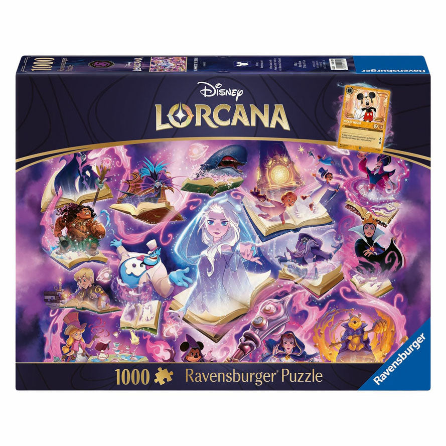 Ravensburger - legpuzzel disney lorcana glimmers of the realm: amethyst - 1000st.