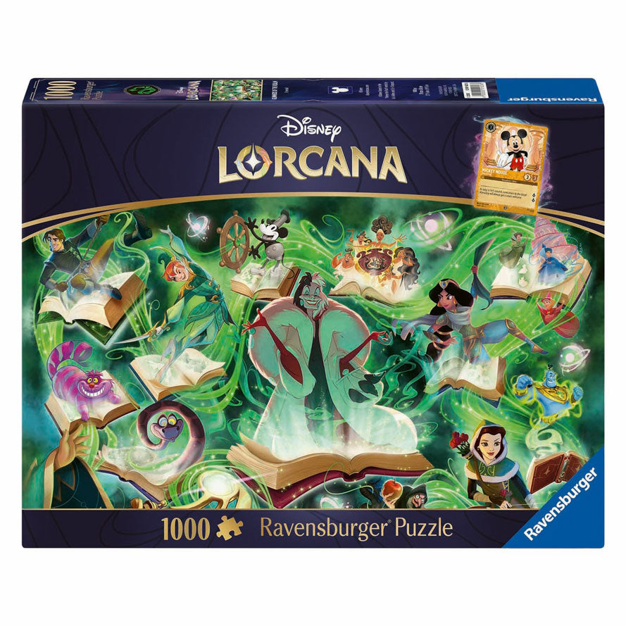 Ravensburger legpuzzel disney lorcana glimmers of the realm: emerald - 1000st.