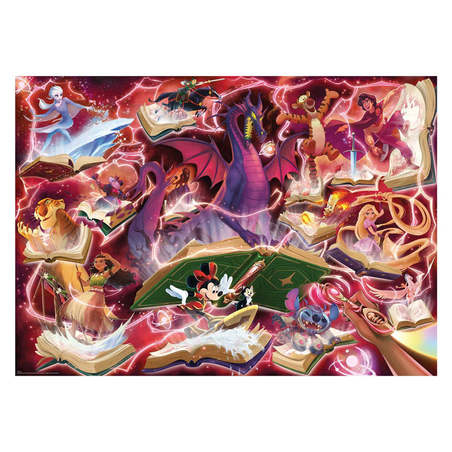 Ravensburger - legpuzzel disney lorcana glimmers of the realm: ruby - 1000st.