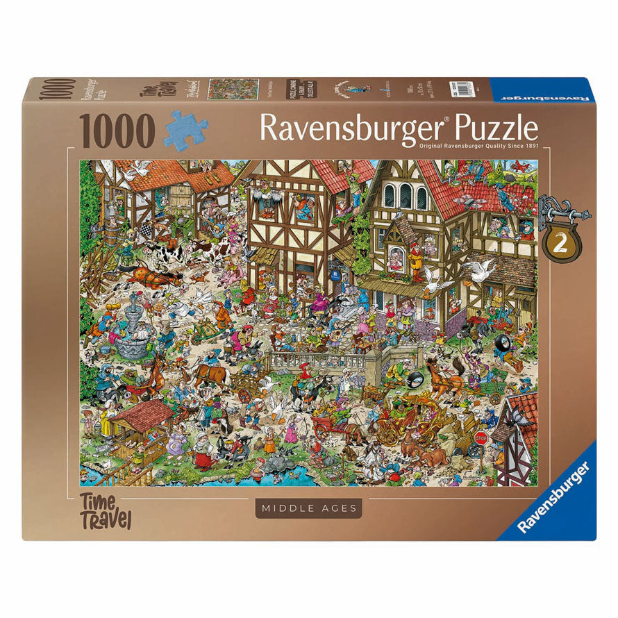 Ravensburger - legpuzzel time travel 2 middeleeuwen - 1000st.