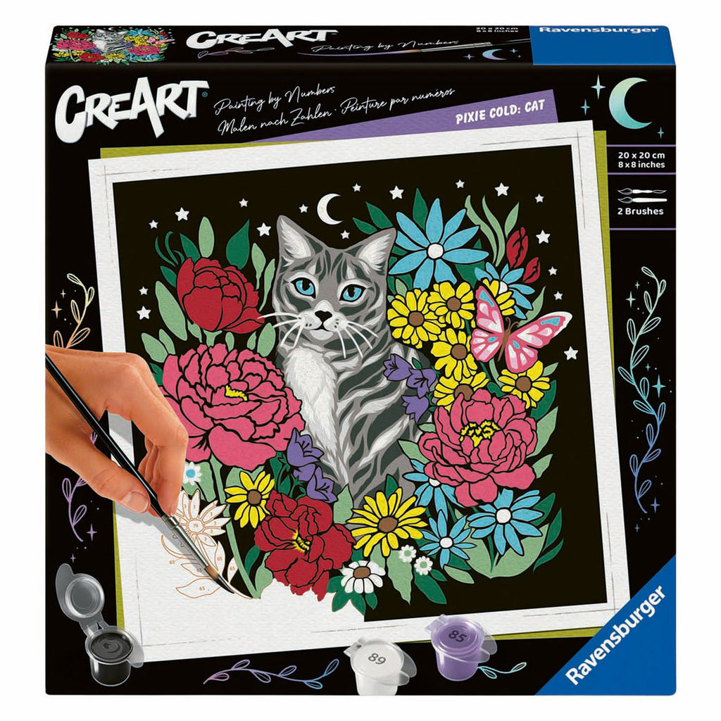 Ravensburger creart pixie cold schilderen op nummer - kat