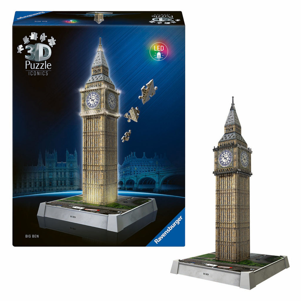 Ravensburger - 3d puzzel iconics big ben - met licht - 235st.