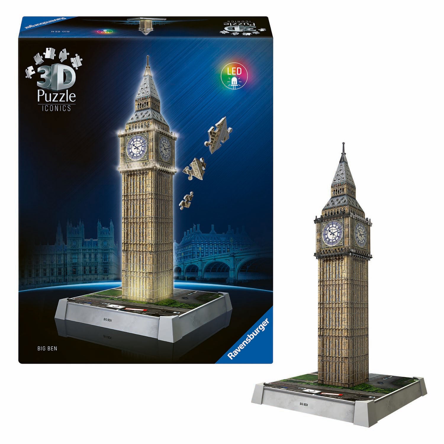 Ravensburger - 3d puzzel iconics big ben - met licht - 235st.