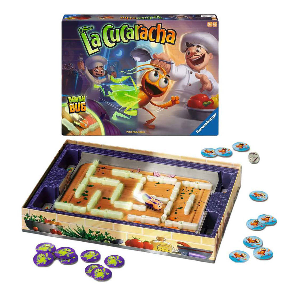 Ravensburger - la cucaracha glow in the dark spel - 2-4 spelers