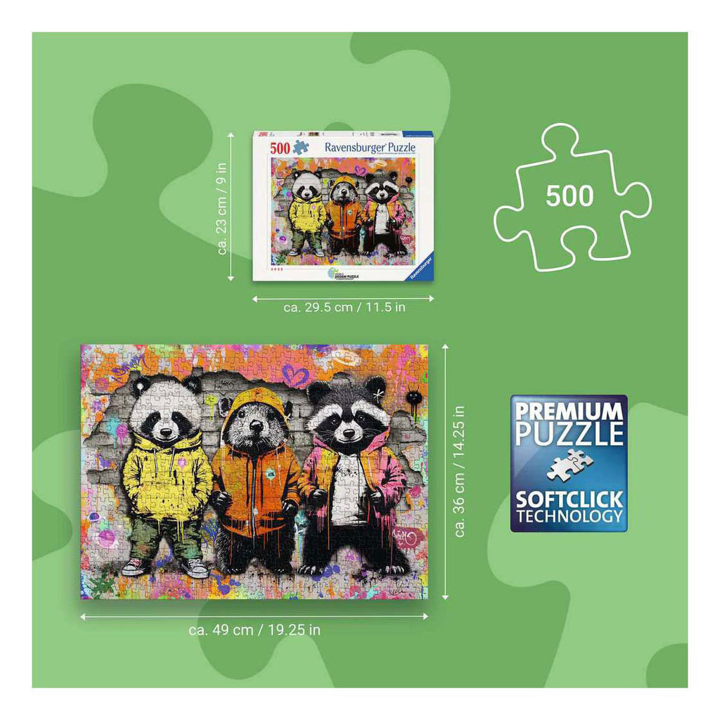 Ravensburger - – pluizige vrienden – legpuzzel – 500 stukjes