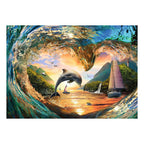 Ravensburger - – sprong in de zonsondergang – legpuzzel – 1000 stukjes
