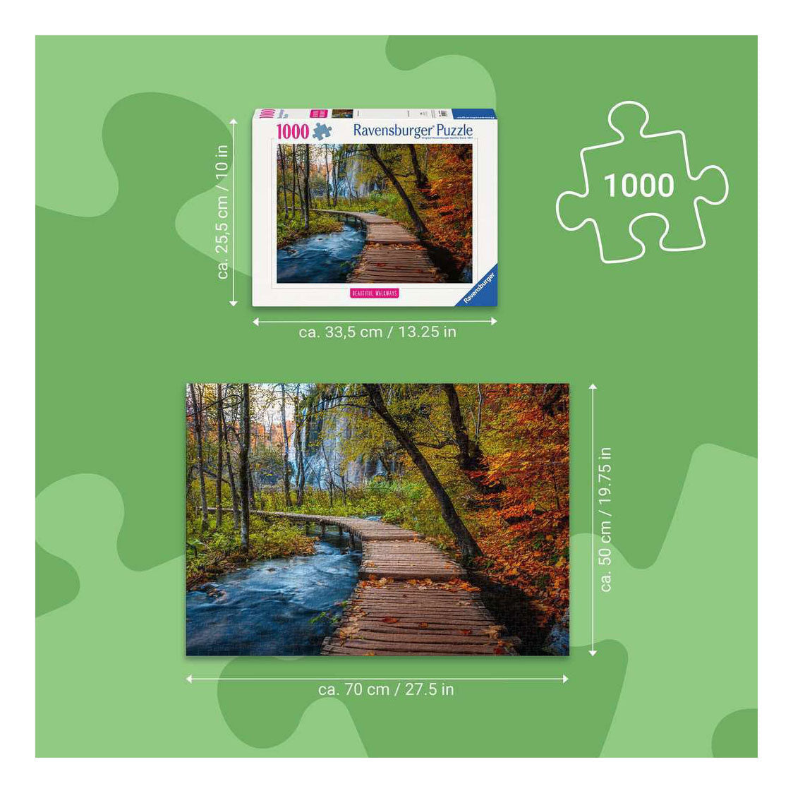 Ravensburger - – herfstig bospaadje – legpuzzel – 1000 stukjes