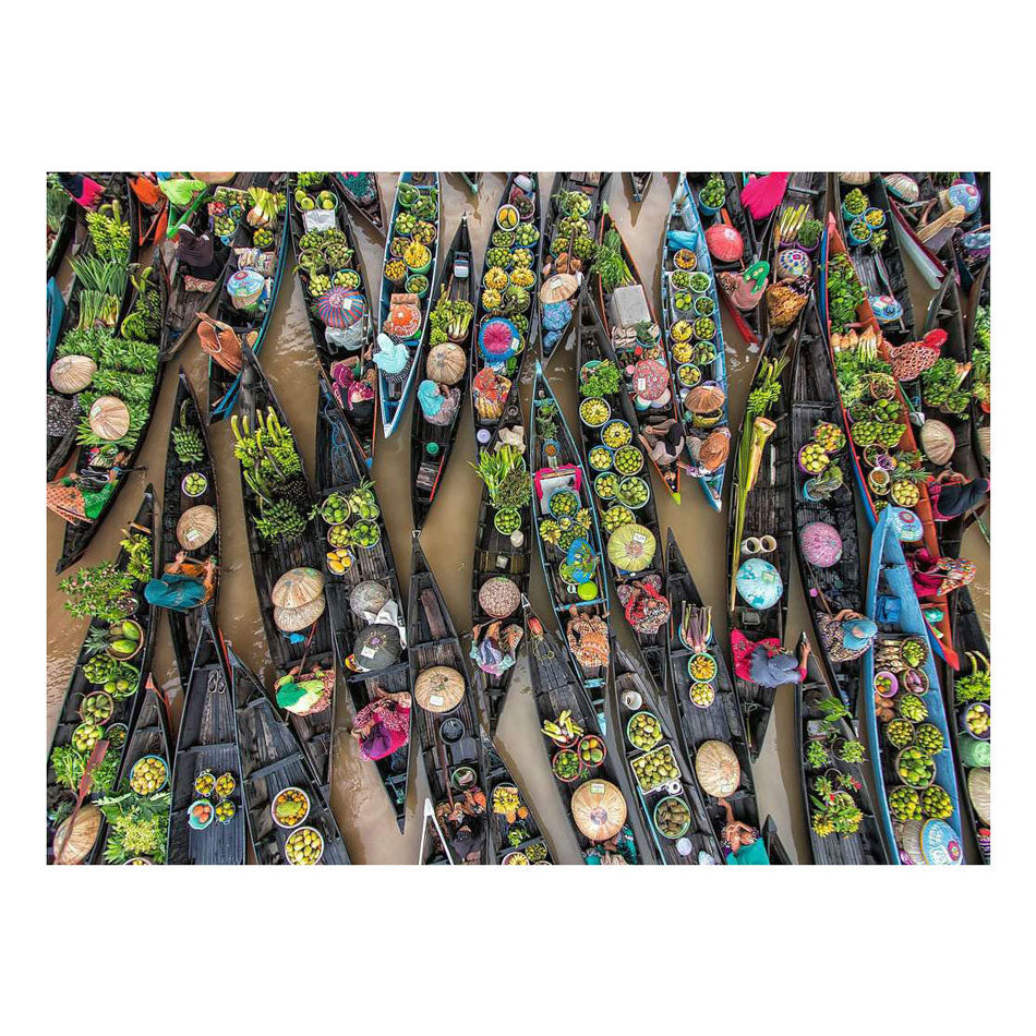 Ravensburger - legpuzzel colorful markets no 1 - 500st.