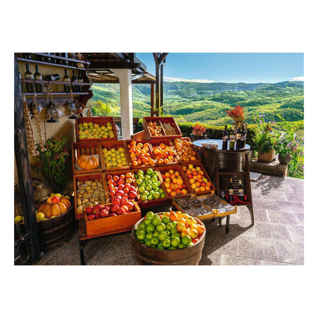 Ravensburger - – groente- en fruitmarkt kroatië – legpuzzel – 500 stukjes