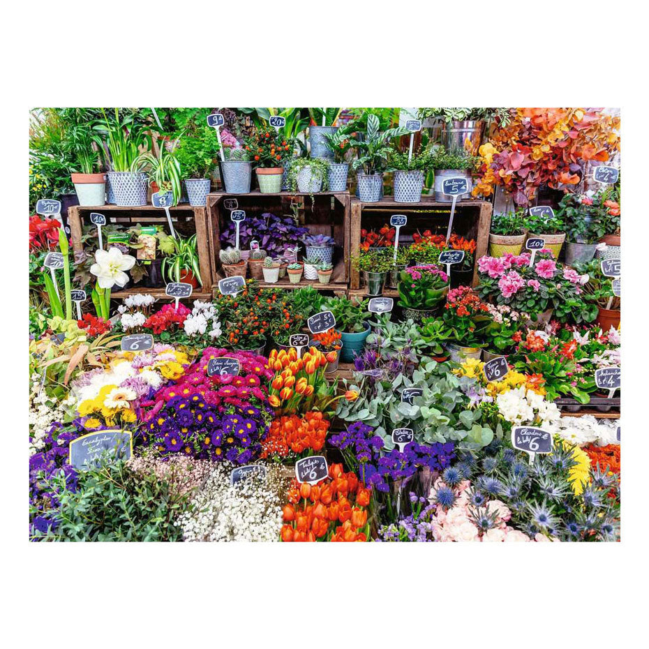 Ravensburger - – bloemenmarkt frankrijk – legpuzzel – 500 stukjes