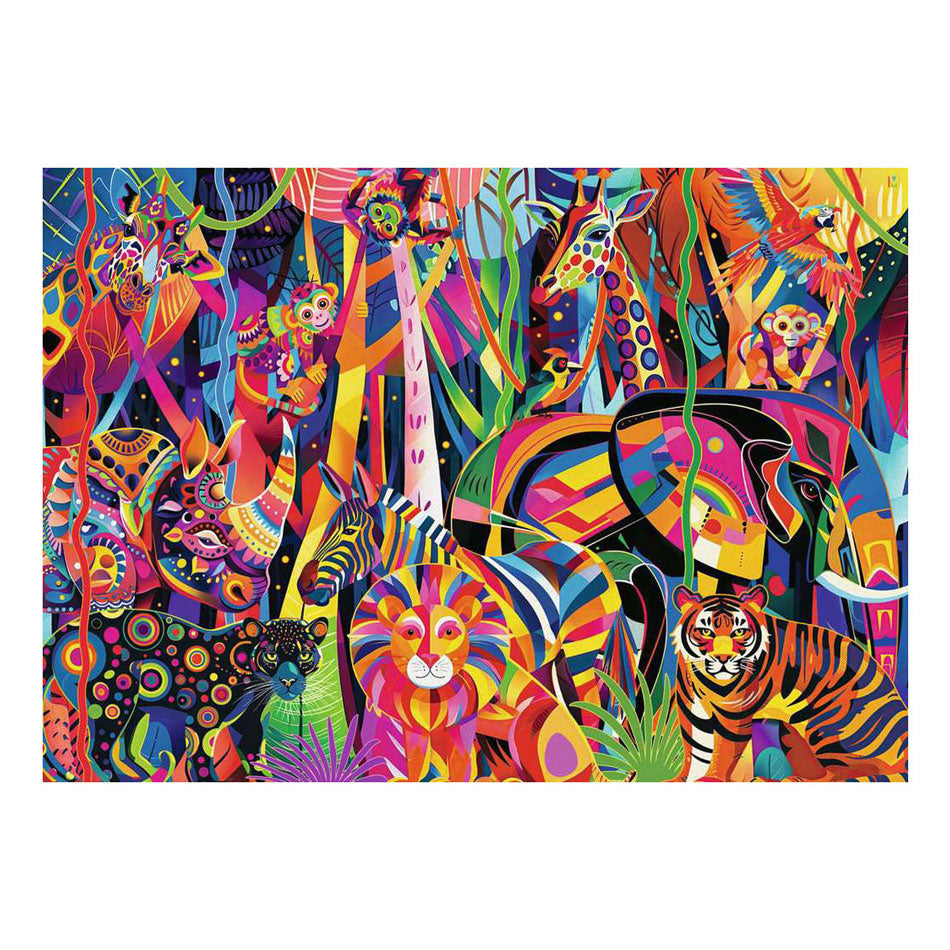 Ravensburger - legpuzzel jeweled jungle - 500 xl st.