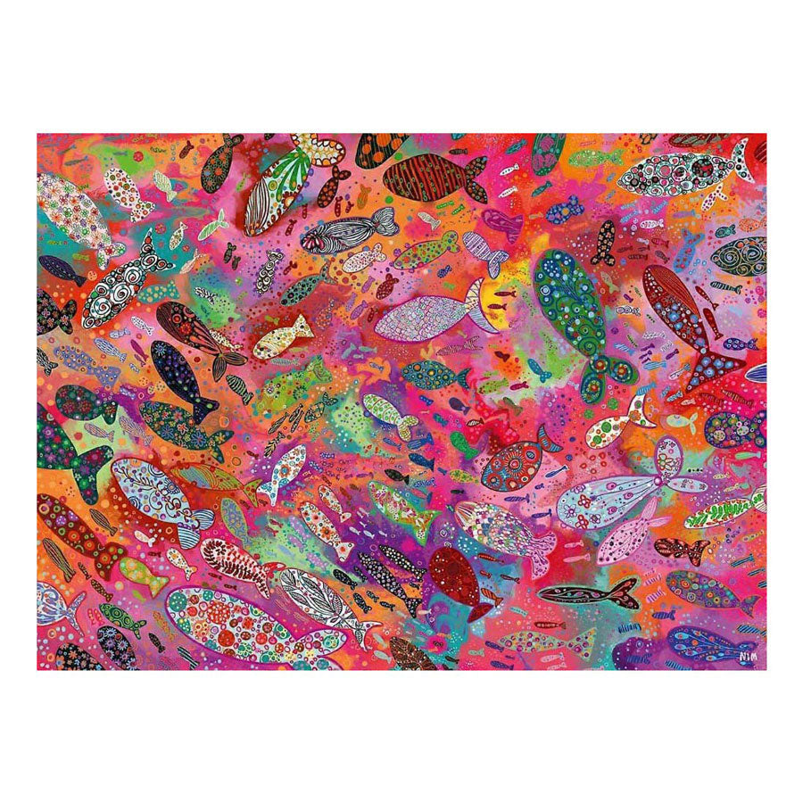 Ravensburger - – fish in fuchsia – legpuzzel – 500 stukjes