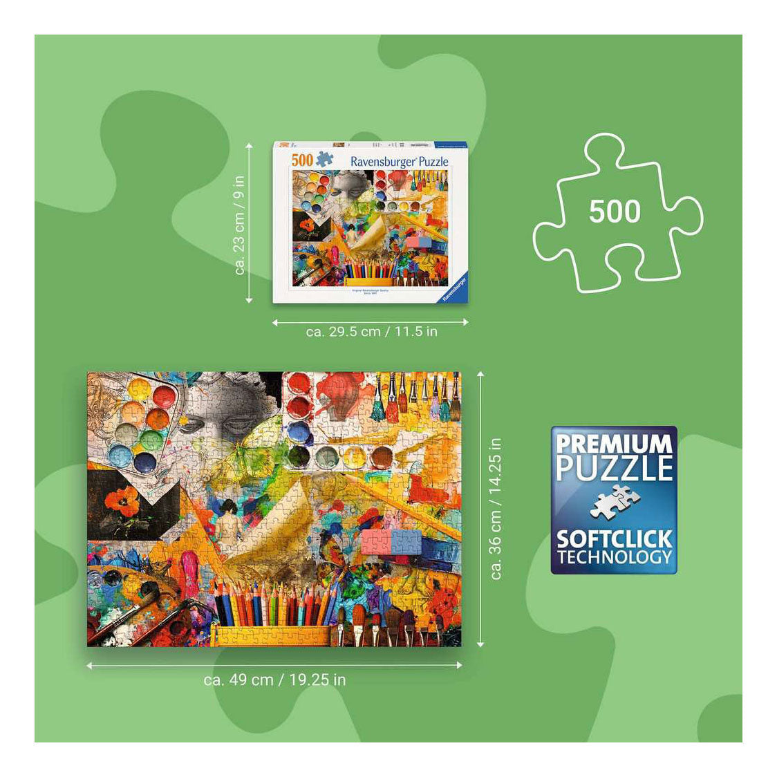Ravensburger - – atelierkunst – legpuzzel – 500 stukjes