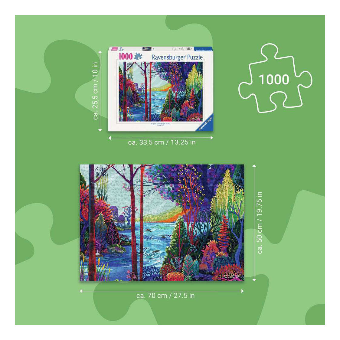 Ravensburger - – legpuzzel – 1000 stukjes – 70 x 50 cm