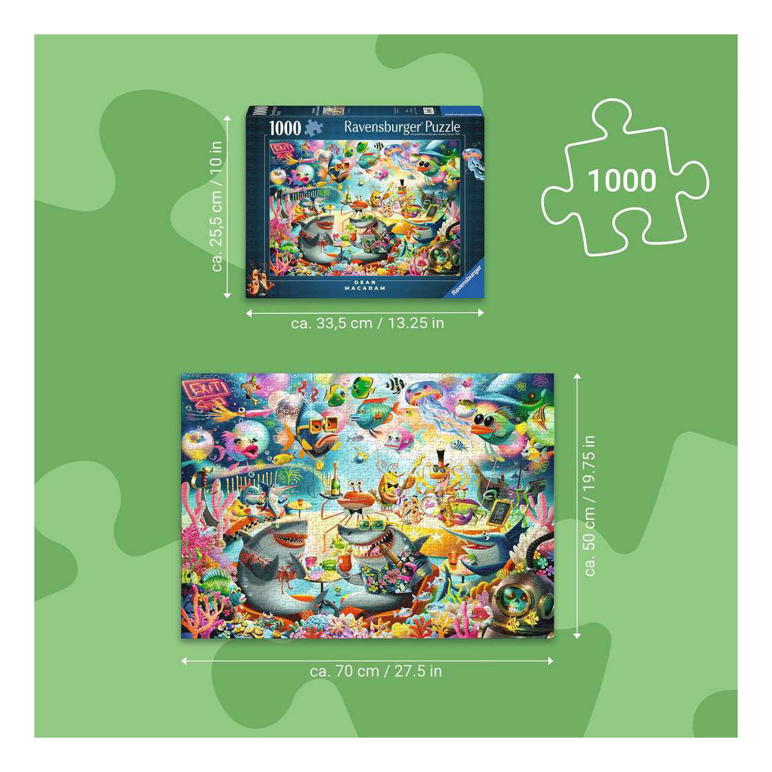 Ravensburger - – ocean lounge – legpuzzel – 1000 stukjes