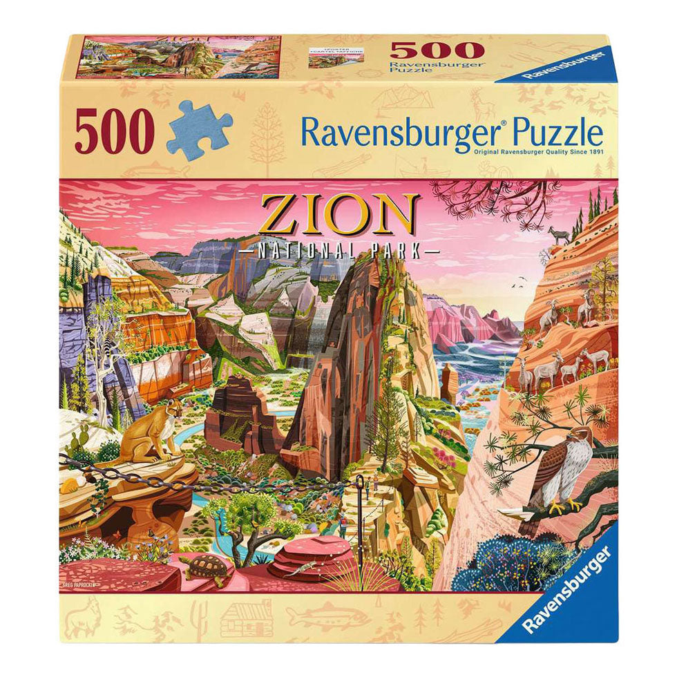 Ravensburger - legpuzzel zion national park - 500st.