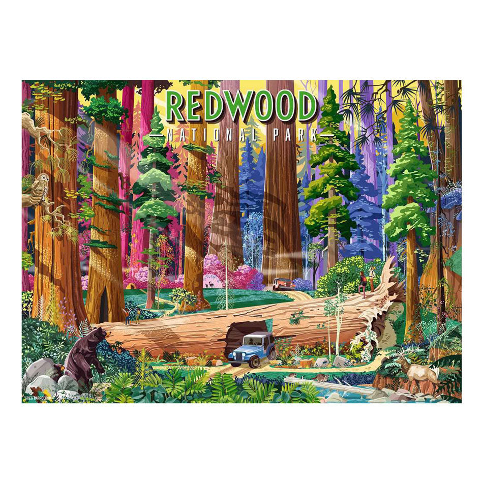 Ravensburger - legpuzzel redwood national park - 500st.