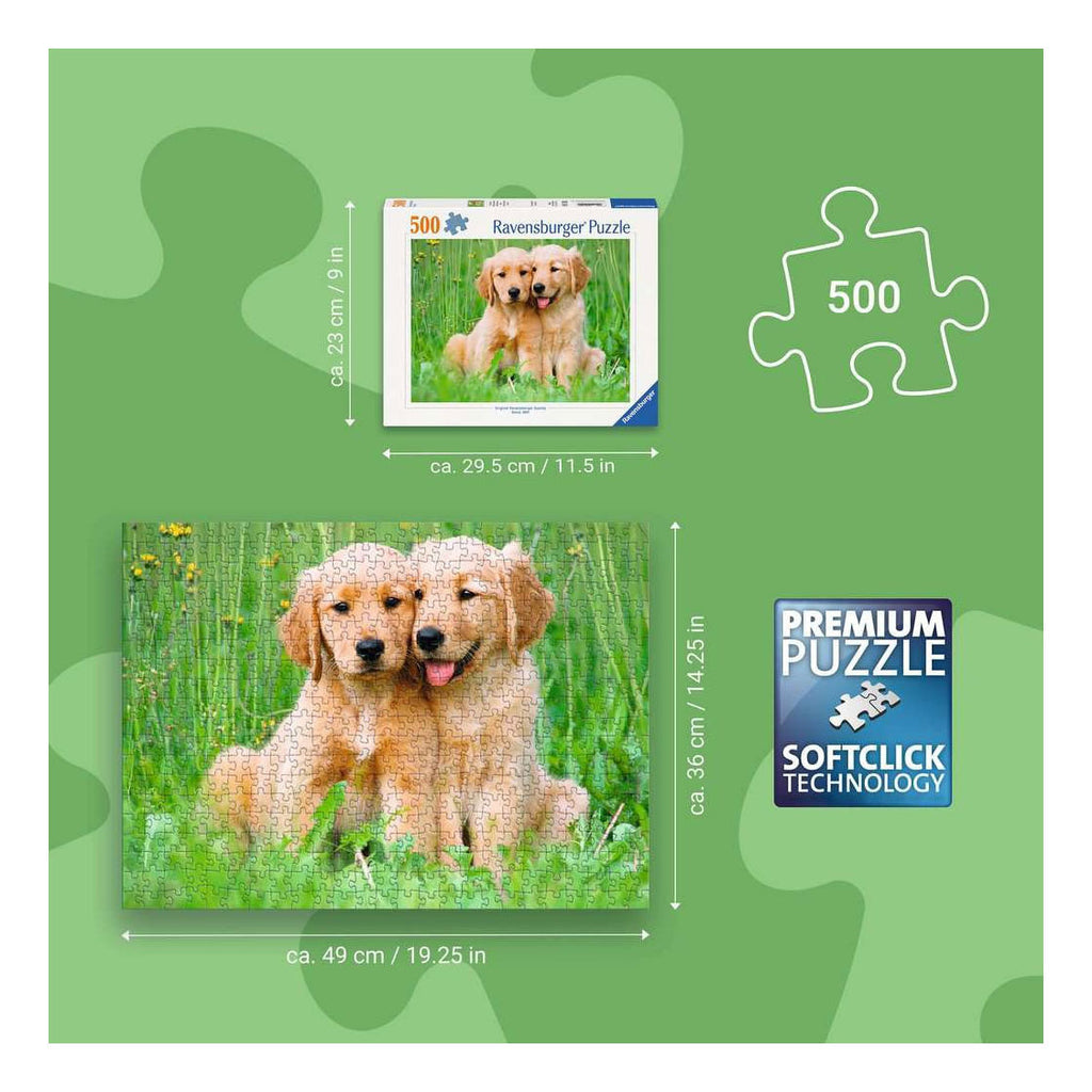 Ravensburger - – the golden retriever brothers – legpuzzel – 500 stukjes
