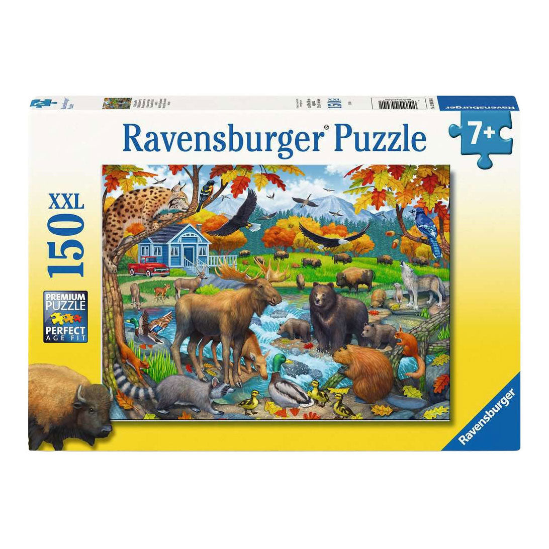 Ravensburger legpuzzel wildlife gathering - 150 xxl st.