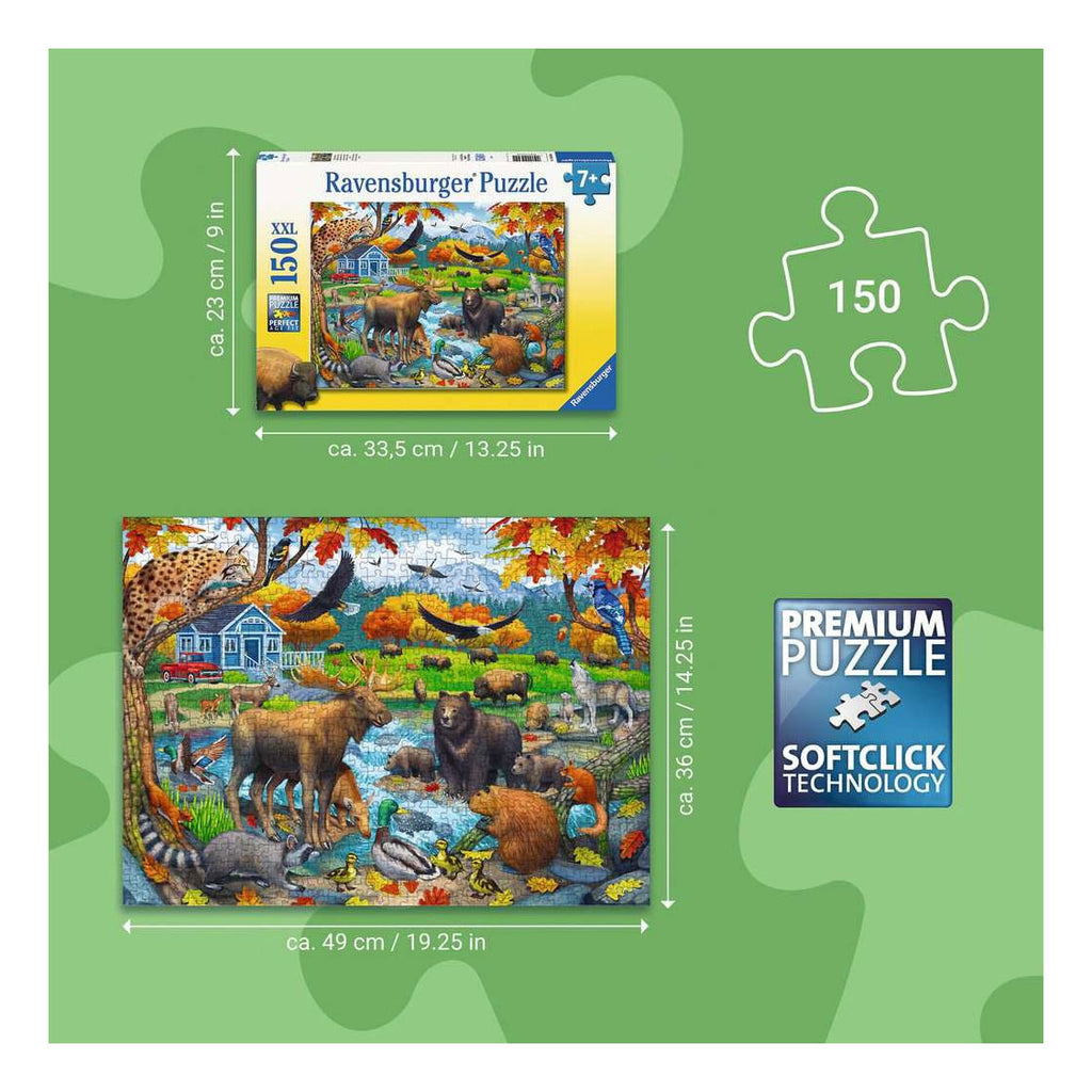 Ravensburger puzzel wildlife 150pcs