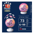 Ravensburger 3d puzzel nachtlamp paarden op het strand - 73st.