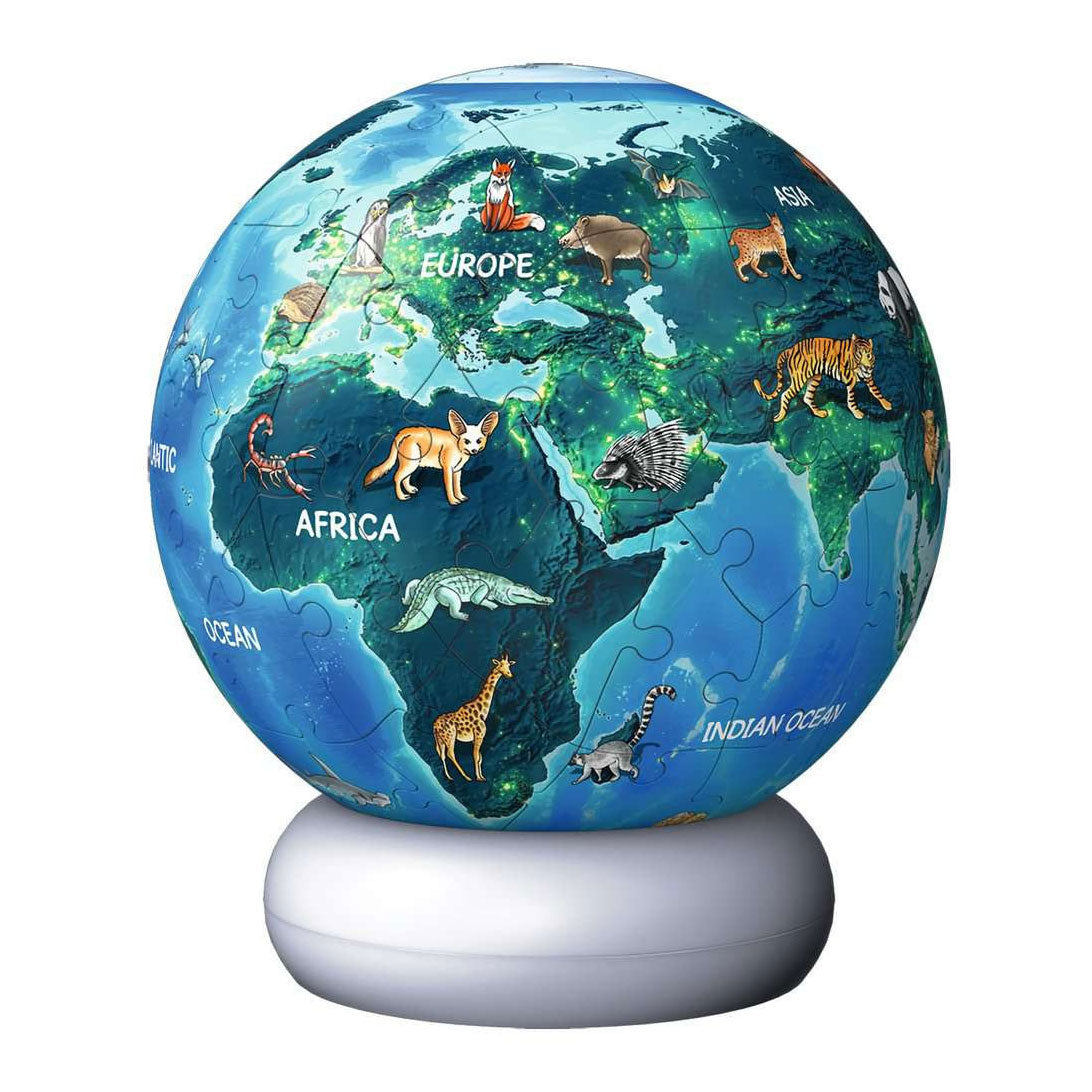 Ravensburger 3d puzzel nachtlamp de aarde bij nacht - 72st.