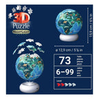 Ravensburger 3d puzzel nachtlamp de aarde bij nacht - 72st.