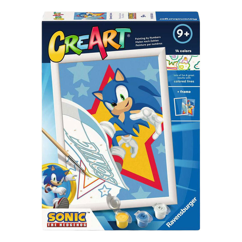 Ravensburger - creart schilderen op nummer - speedy sonic