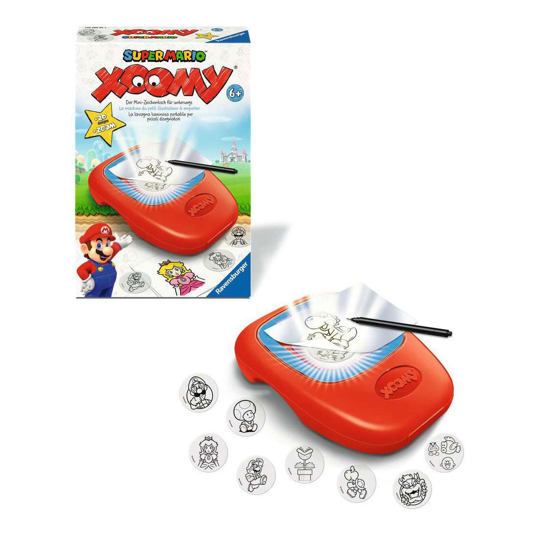 Ravensburger - – xoomy – super mario – tekenen – creatieve hobby – leeftijd 6+ – 12028006