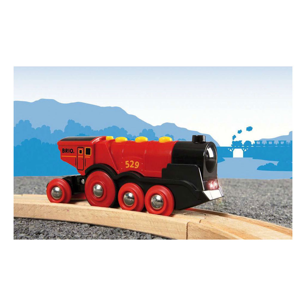 BRIO - BRIO rode locomotief op batterijen