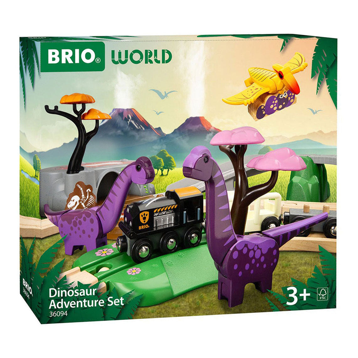 BRIO - BRIO treinbaan avonturenset - dinosaurus - 21-delig