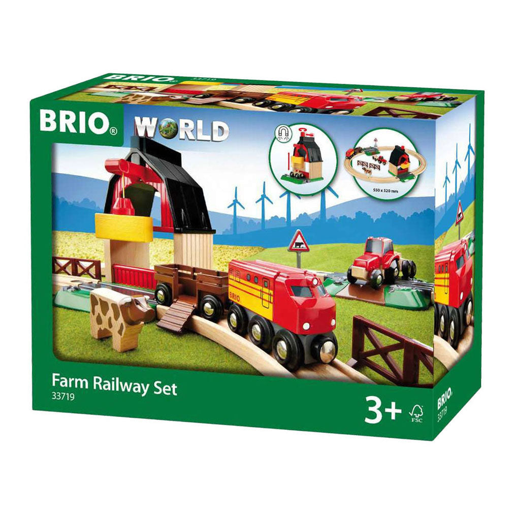 BRIO - BRIO treinset met boerderij - 20dlg.