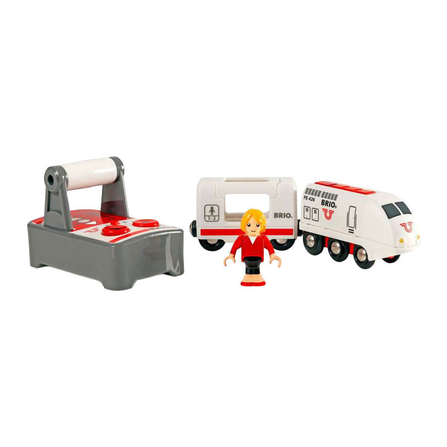 Brio witte rc locomotief met afstandsbediening - 33510 - treinbaanonderdeel