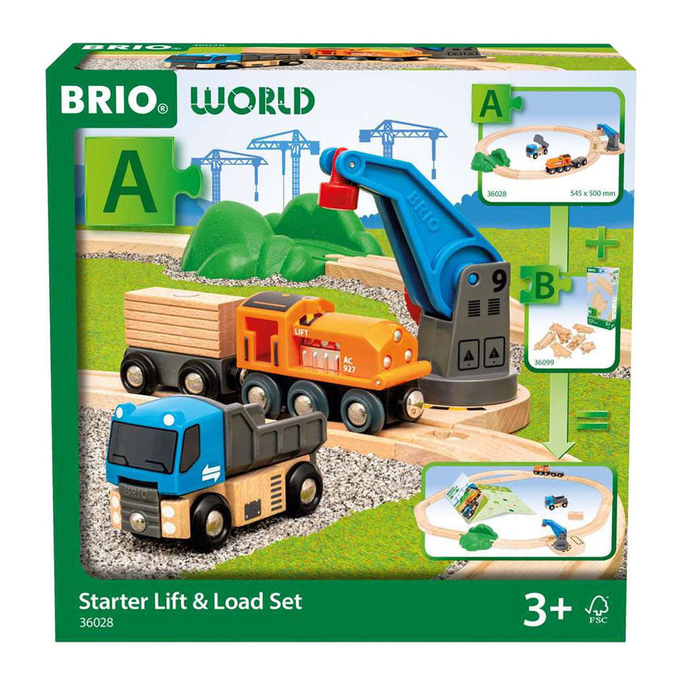 Ravensburger - Brio treinset hijs en laad startset - 14dlg.