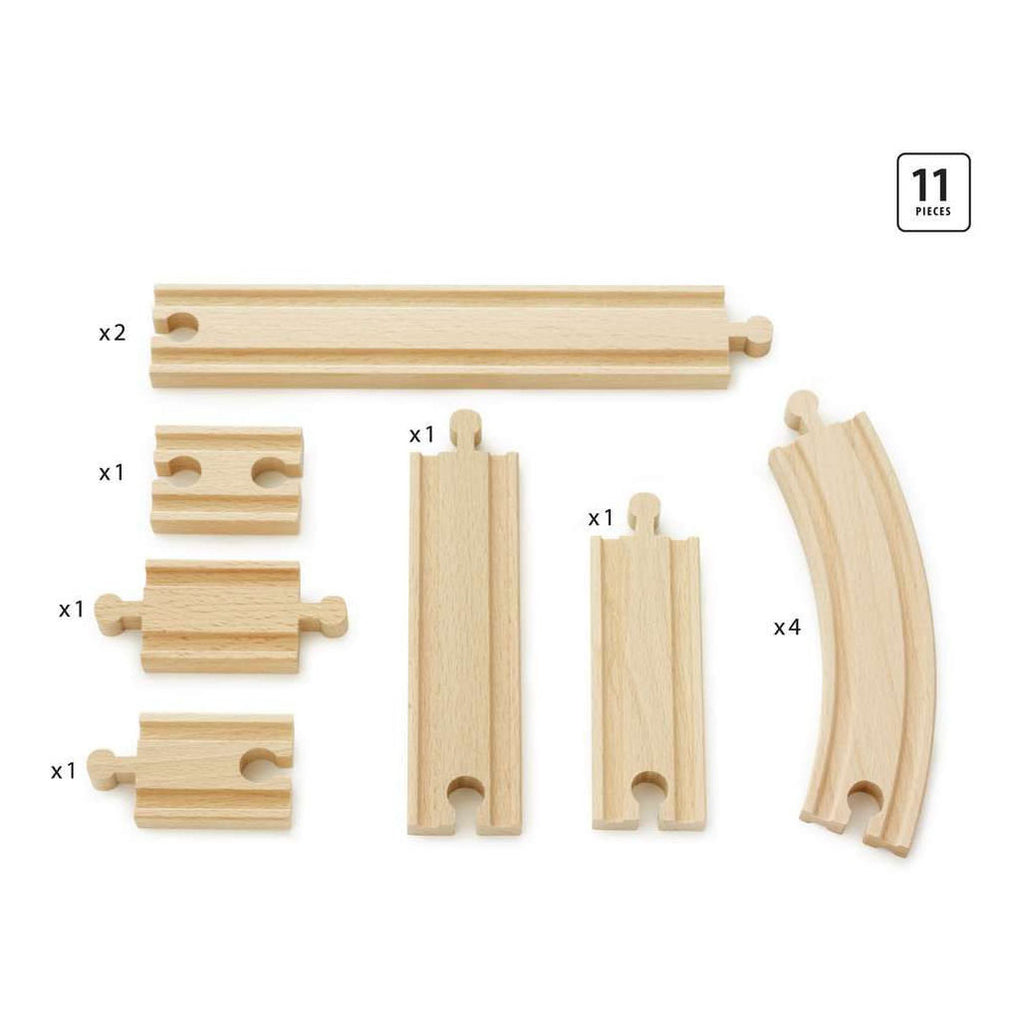 BRIO - BRIO rails uitbreidingsset - 11dlg.