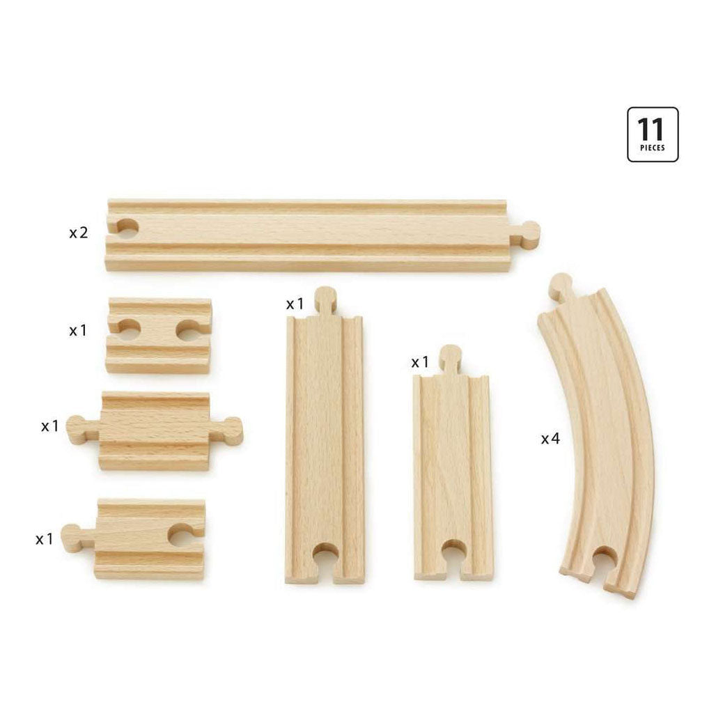 BRIO - BRIO rails uitbreidingsset - 11dlg.