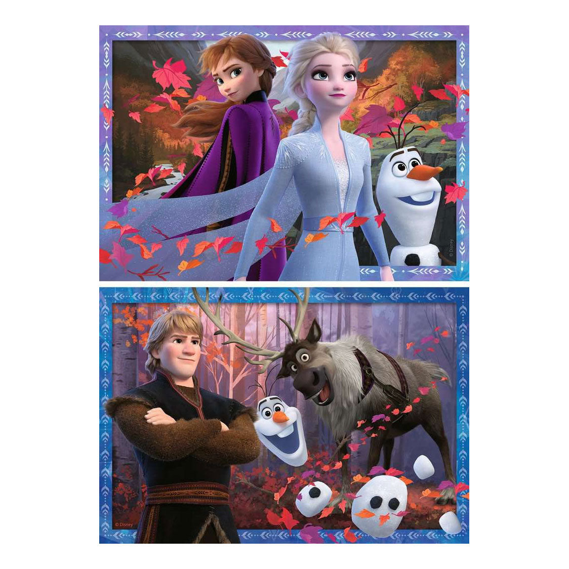 Ravensburger puzzel disney frozen 2 - 2x24 stukjes - kinderpuzzel
