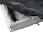 Bia - fleece hoes hondenmand grijs