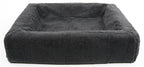 Bia - fleece hoes hondenmand grijs