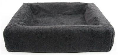 Bia - fleece hoes hondenmand grijs