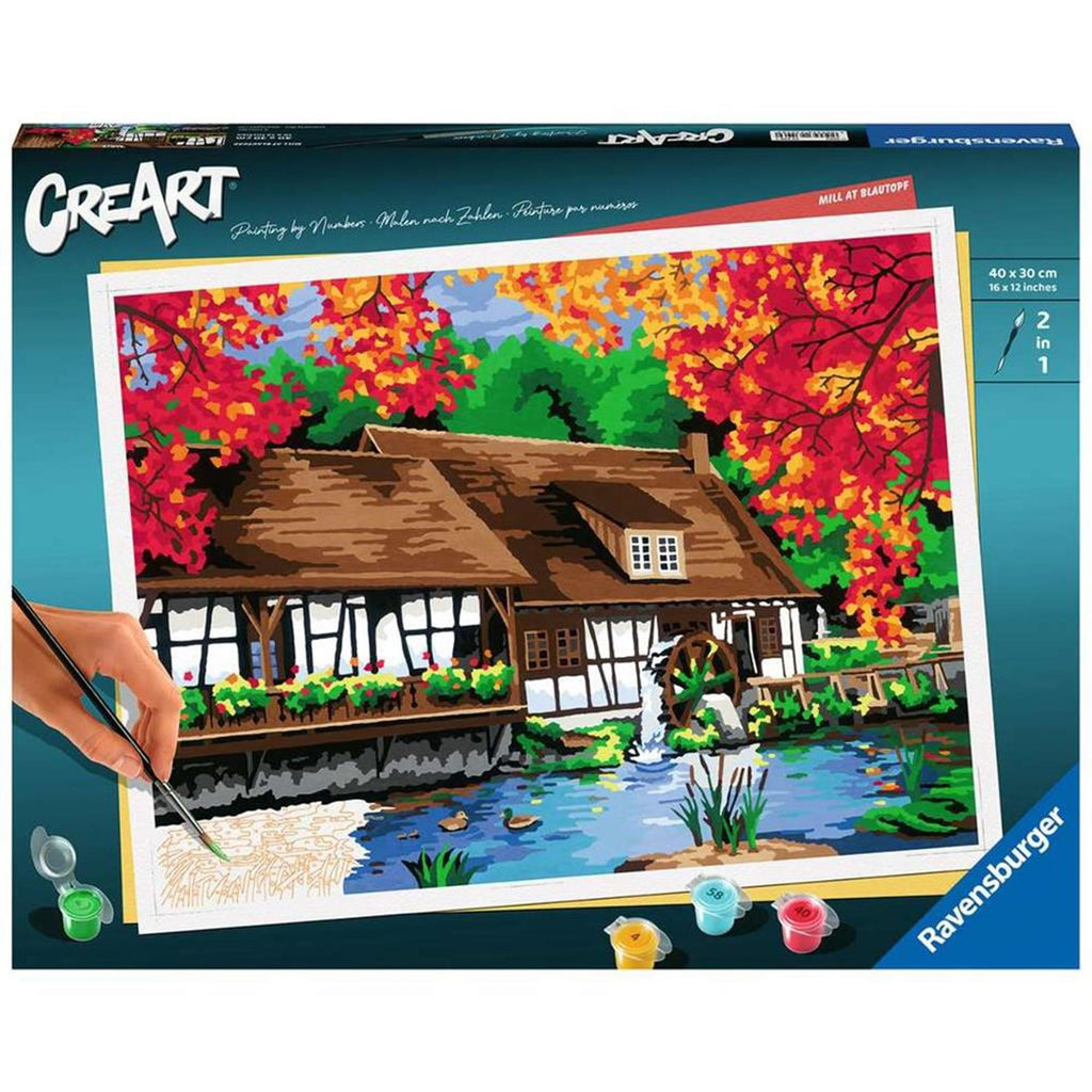 Ravensburger creart schilderen op nummer - molen in blautopf