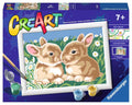 Ravensburger - creart schilderen op nummer - pluizige konijntjes