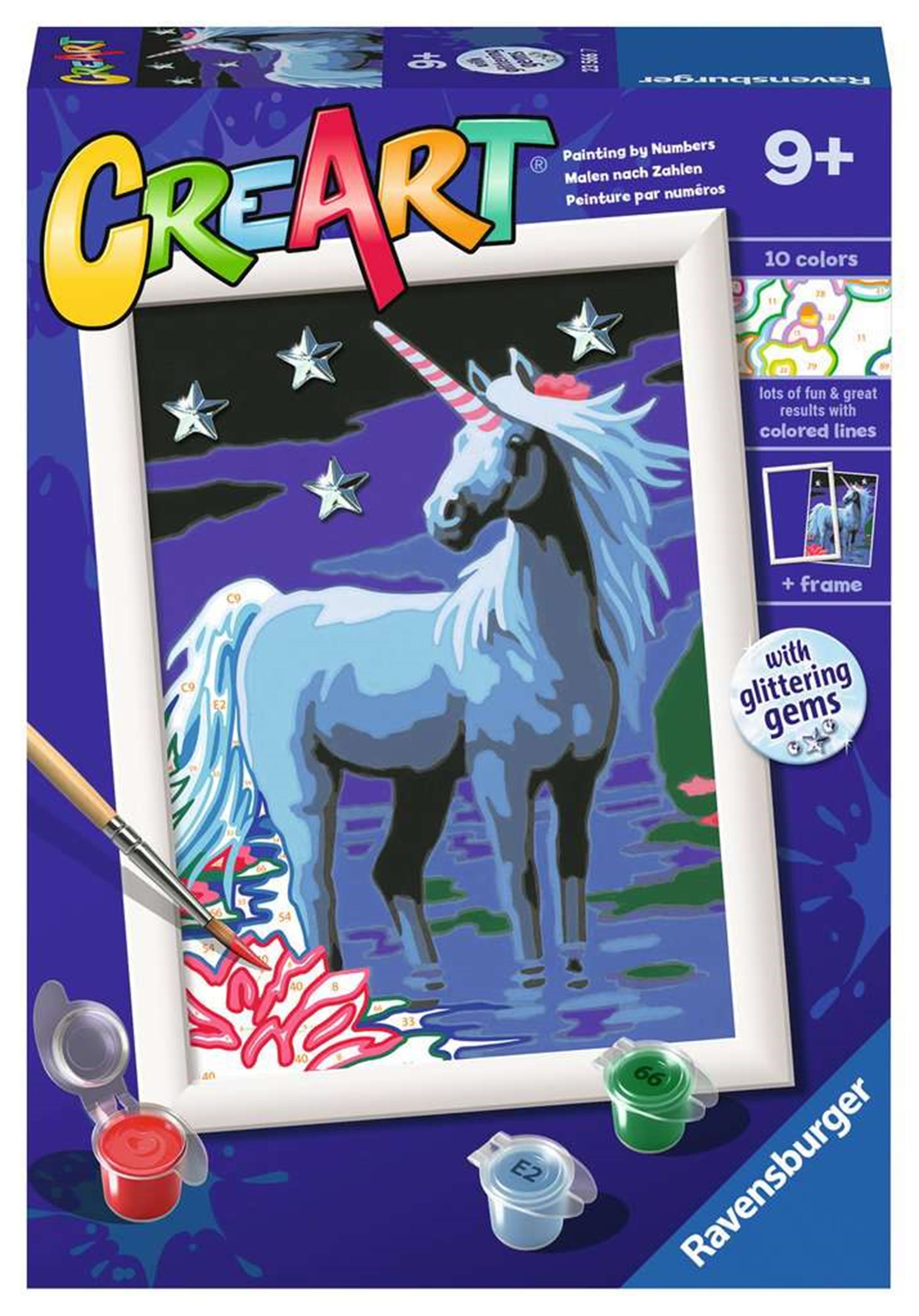 Ravensburger - creart schilderen op nummer - magische eenhoorn