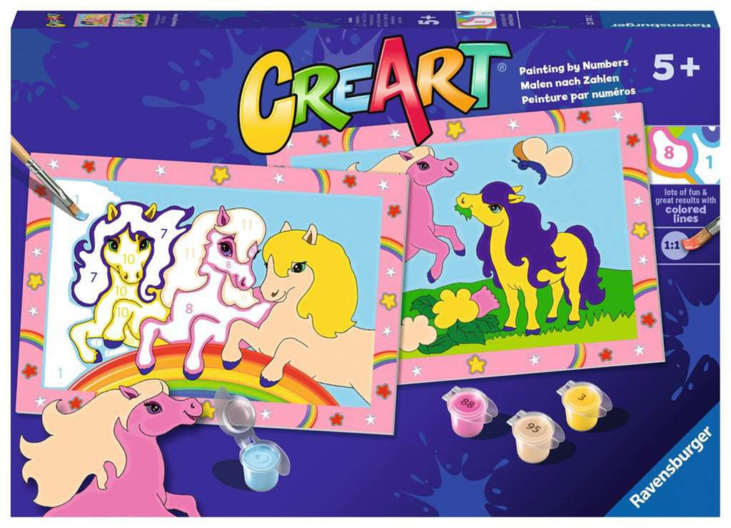 Ravensburger creart schilderen op nummer - springende pony's
