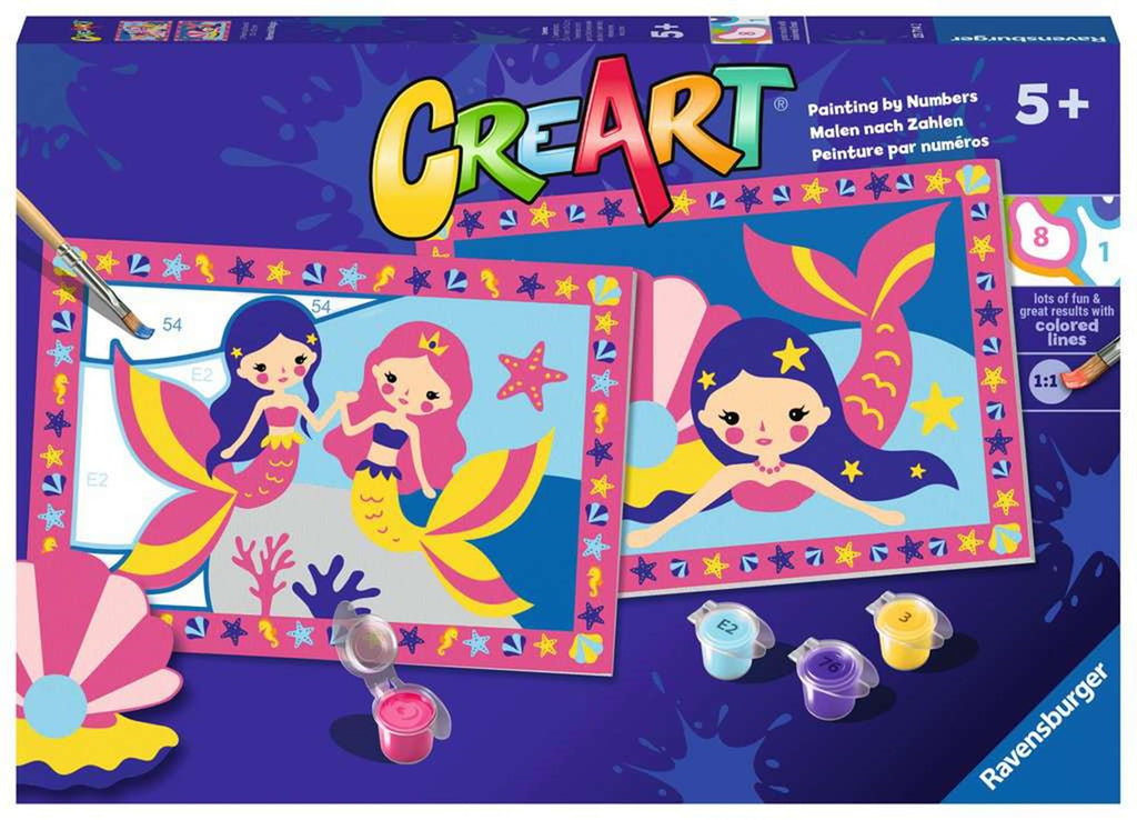 Ravensburger creart schilderen op nummer - zeemeermin magie