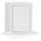 Creativ Company - Creativ Company Https://www.cchobby.nl/kaarten-om-te-borduren-afmeting-kaart-10-5x15-cm-afmeting-envelop-11-5x16-5-cm-wit-6-set-1-doos