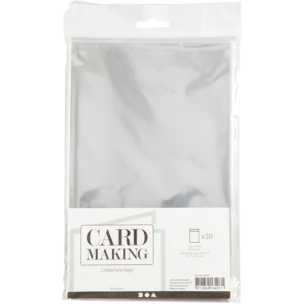 Creativ Company - Creativ Company Https://www.cchobby.nl/cellofaan-zakjes-h-19-cm-b-14-5-cm-dikte-30-my-50-stuk-1-doos