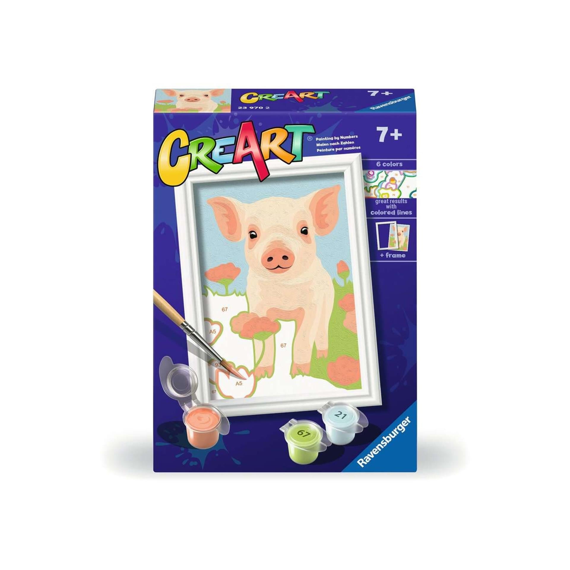 Ravensburger creart schilderen op nummer - varken