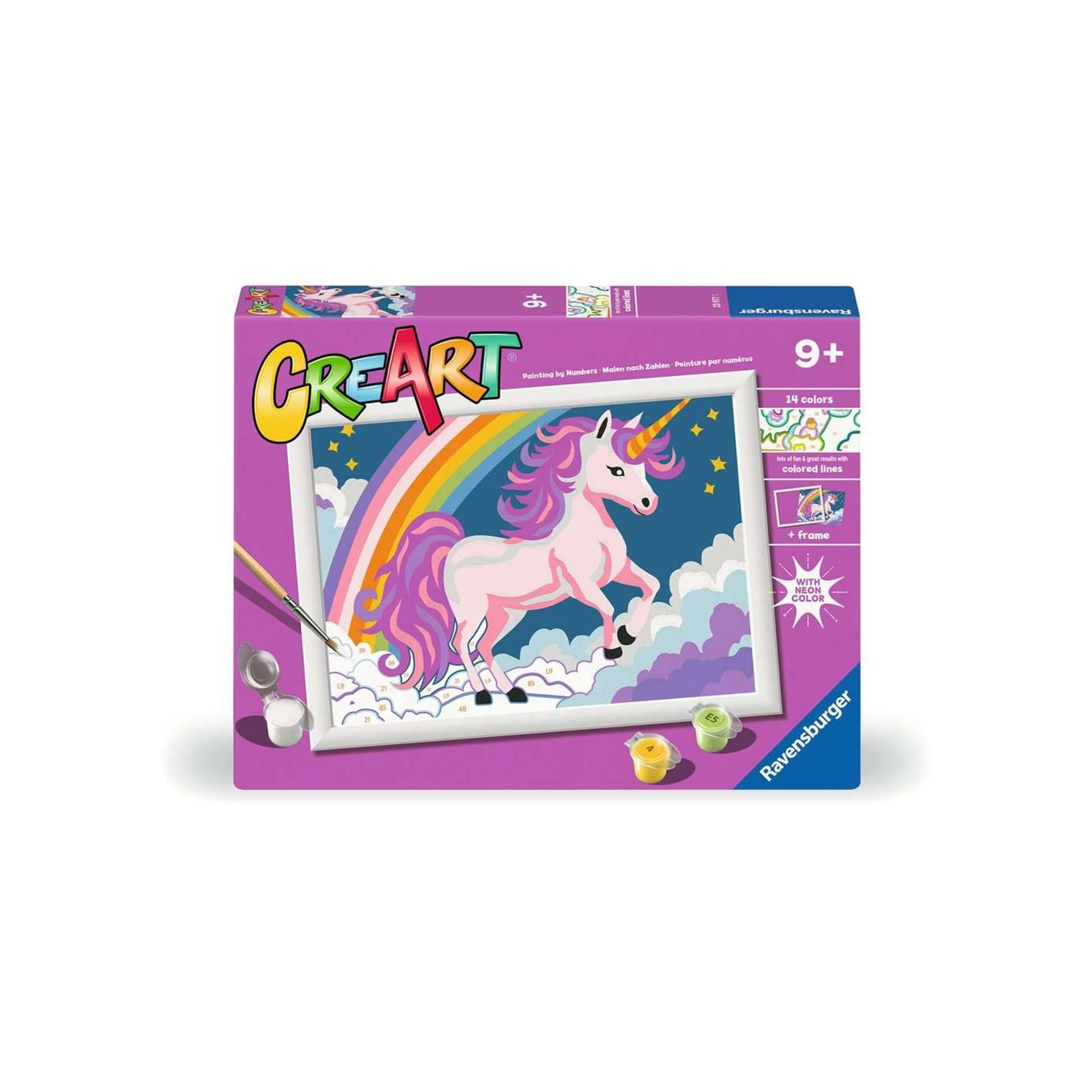 Ravensburger - creart schilderen op nummer - eenhoorn