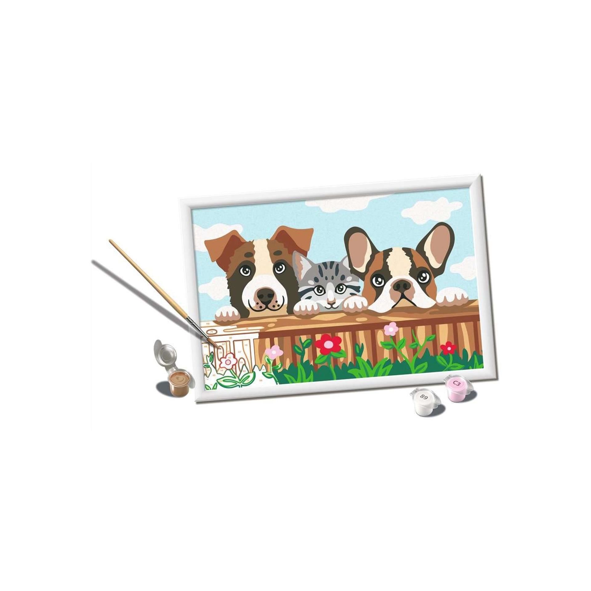 Ravensburger creart schilderen op nummer - kat en honden